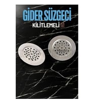 Mey İthalat® Kilitlenebilir Metal Lavabo Evye Süzgeci 2 ADET 721234