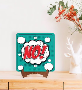 BK Gift Pop Art Tasarımlı Ahşap Standlı Puzzle Çerçeve-10