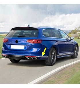 VW Passat B8.5 Variant SW 2020-2023 Arka Tampon Sağ Köşe Kromaj Çıta