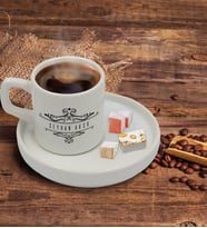 BK Gift Kişiye Özel Sunum Tabaklı İsimli Türk Kahvesi Fincanı Model 8