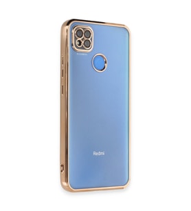 Redmi 9C Kılıf Lensli Silikon - Gold
