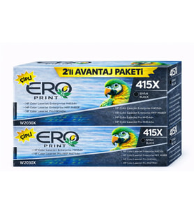 HP Color LaserJet Pro MFP M479fdn Muadil Toner - 7500 Sayfalık Çipli Siyah Toner - 2'li Avantaj Paket