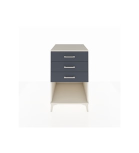 Kronos Komodin 3 Çekmeceli 60x59x96 Aytaşı-Antrasit