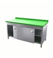 Vital  VCT-PD-166 Çalışma Tezgahı Polietilen Tablalı Dolaplı
