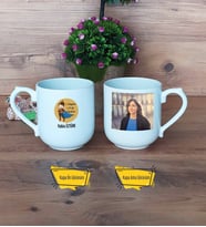 Öğretmenler Günü Hediyesi Kupa Bardak Oval Fotoğraflı
