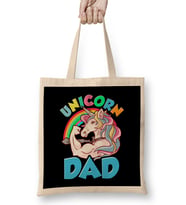 Awesome Unicorn Dad Cool Unicorn Dads Bez Çanta Uzun Saplı