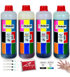 PERFECTİON Epson T664 T6641-6642-6643-6644 Tanklı Yazıcı Uyumlu 50.000 Sayfalık Mürekkep Dolum Seti 4x1000 ml.