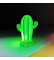 Pilli Silikon Led Işıklı Sevimli Kaktüs Gece Lambası Aydınlatması (4767)