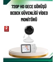 Northcity Sesli ve Görüntülü Bebek Monitörü - Sıcaklık Takipli, Gece Görüşlü ve İki Yönlü Sesli