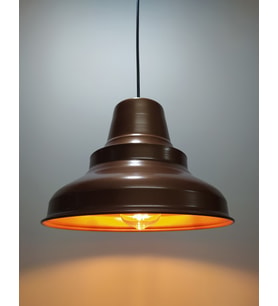 MYLİGHTS  RETRO RUSTİK MAT BAKIR METAL SARKIT AVİZE (Siyah)