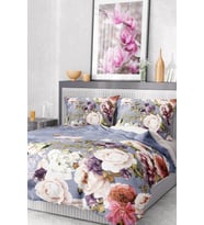 %100 Pamuk Saten Nevresim Takımı Çarşaf Deluxe Çift Kişilik 3d Rose
