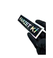 FARZET Kİ Sticker Hologramlı Oto Sticker Oto Cam Yazısı - FARZET Kİ Araba Cam Yazı Sticker