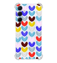 PrintiFy Samsung Galaxy A55 Uyumlu Water Color 1 Baskılı Şeffaf Köşe Korumalı Antişok Kılıf