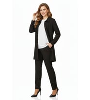 Kadın Taşlı Bluz Pantolon Tunik 3 Lü Takım BGL-ST04733 (Siyah)