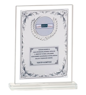 ODAK KUPA - Cam Plaketler - CM-082 B - 18x21 cm