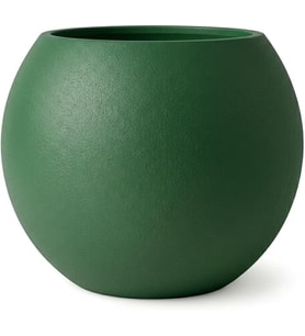 Dekoratif 27L Küre Saksı Ø35 cm (Orman Yeşili) • Beton Görünümlü Modern Salon ve Bahçe Saksısı