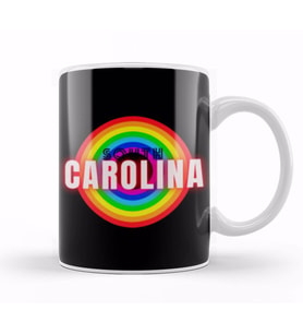 South Carolina state flag gift   vintage Retro Rainbow Style Kupa Bardak Porselen