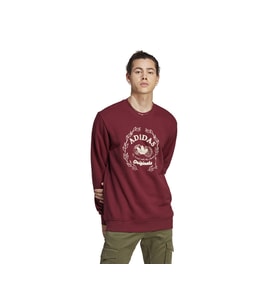 adidas Hta Crew Erkek Günlük Sweatshirts IC5770 Kırmızı