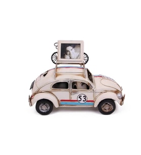 pilelistore Dekoratif Metal Araba Çerçeveli Vintage Ev Ofis Hediyelik