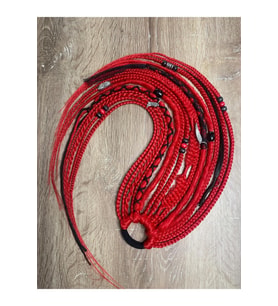 Rasta Mix Afrika Örgü Toka 15'li 50cm - Kırmızı