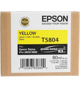 Tonersepeti Epson T5804 C13T580400 Orjinal Sarı Kartuş