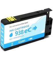 HP 938e-4S6X9PE (Pro 9110/Pro 9117/Pro 9120/Pro 9122/Pro 9125/Pro 9730/Pro 9132/Pro 9135/Pro 9720/Pro 9730) Uyumlu Mavi Kartuşu