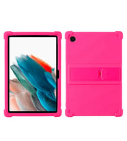 Ally SM Galaxy Tab A8 2021 10.5 (X200/X205) Kılıf Standlı Silikon Kılıf-(5775) - LOHO3211-7977 (Fuşya)