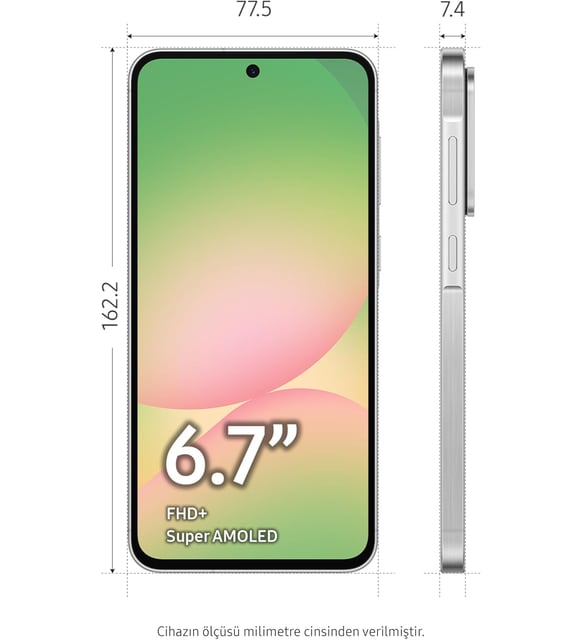 Samsung Galaxy A56 5g 8/128 GB Gri (Samsung Türkiye Garantili)