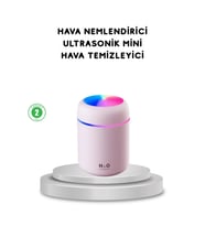 Mey İthalat® USB Bağlantılı LED Işıklı Hava Nemlendirici – Sessiz ve Kullanıcı Dostu Tasarım