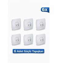 Süper Güçlü Yapışkan Banyo Askısı Yedek 6 Adet Sticker