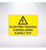 Elektrik Panosu Kapaklarını Kapalı Tut