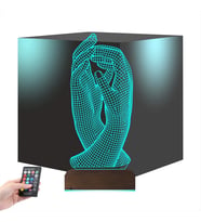 Luvivia Elele Sevgiliye Hediye 3D Lamba - Masa Gece Lambası