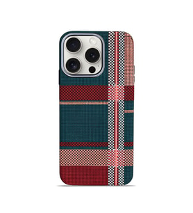 Aether Carbon iPhone 13-14 MagSafe Karbon Kılıf Crimson Weave