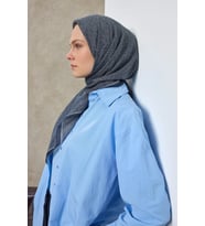 Labirent Desen Lyocell Monare Eşarp - 6425 (Gece Mavisi)