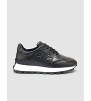 %100 Hakiki Deri Siyah Kadın Sneaker
