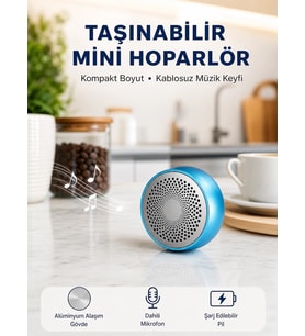 10W Güçlü Stereo Bluetooth Hoparlör – 360° Surround Ses Deneyimi Yeni Nesil