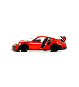 1:36 Ölçek Porsche 911 Gt2 Rs// Çek-Bırak 12 cm Metal Araba Kırmızı