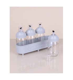 Dörtlü Cam Yağlık Seti 370Cc Royaleks-3384