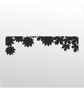 Folyo Sticker Yaprak Deseni 100cm Uzunluk (Karışık)