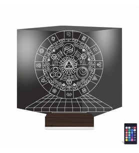 Luvivia Zaman Kapısı Mistik Astroloji 3D Lamba - Masa Gece Lambası