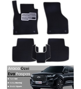 Chery Tiggo 8 Pro EVA Paspas Tam Set – Birebir Uyum,Araca Özel Tasarım,Su Geçirmez,Kolay Montaj