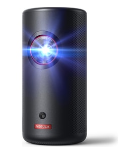 Anker Nebula Capsule 3 Laser Akıllı Taşınabilir Projeksiyon Cihazı - 300 ANSI Lümen Lazer - 1080p HD Çözünürlük - 8W Dolby Digital Hoparlör - D2426 (Anker Türkiye Garantili) (Siyah)