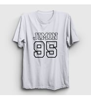 Presmono Unisex Beyaz 95 K Pop Jimin Bts T-Shirt 272057tt (Beyaz)