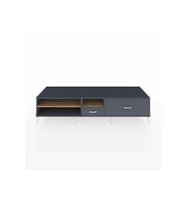 Kronos TV Ünitesi 2 Raflı 2 Çekmeceli  220x59x51 Antrasit-Çam/Antrasit