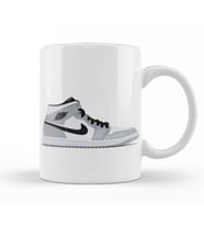 Air Jordan 1 Mid Smoke Grey Kupa Bardak Porselen