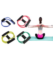 Pilates Egzersiz Bandı Aerobik Yoga Ayak Kol Direnç Lastiği (Karışık)