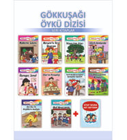 1.Sınıflar İçin Gökkuşağı Öykü Dizisi + Kitap Okuma Not Defteri (Karışık)