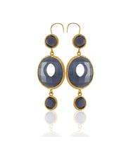Kadir Jewellery 22 Ayar Altın Kaplama Kadın Sallantılı Küpe -El İşçiliği Ve Hipoalerjenik Küpe