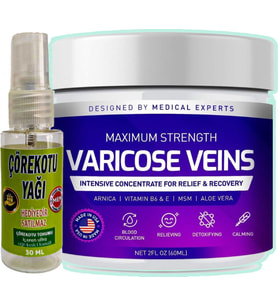 Varicose Veins Purple 100 ml + Çörek Otu Yağı Yağı 30 ml