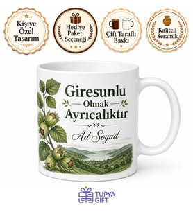 Giresunlu Yazılı Baskılı Kupa Bardak Hediye Giresun Hemşehri Özel Tasarım
